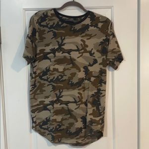 Lightly used Pacsun Camo extended length T-shirt